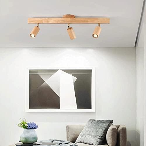 BTSOAR 360 Rotatable Wooden Ceiling Light Kit