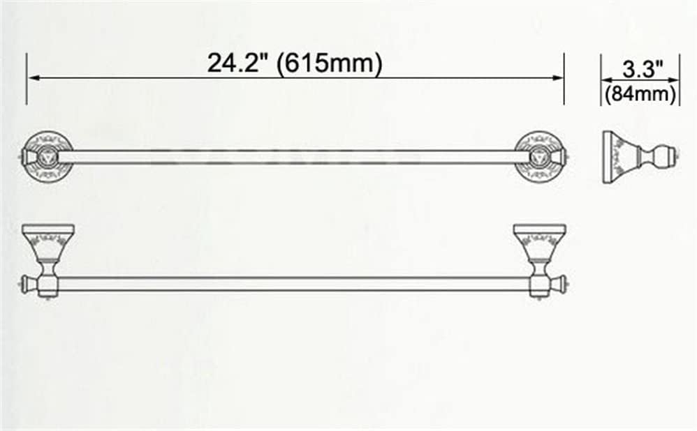 Annbka Black Oil Rubbed Brass Towel Bar