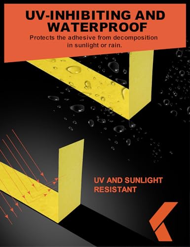 KREFINISH Heat Resistant Yellow Masking Tape for Auto Painting