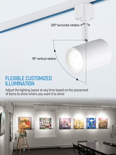LEONLITE 4-Pack 85W LED Track Light Heads