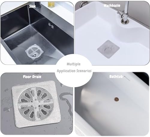 25pcs 4 X 4 Disposable Shower Drain Cover