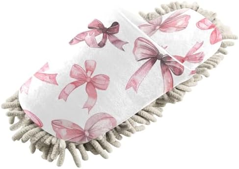 Zhirexin Butterfly Microfiber Mop Slippers for Men Women