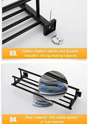 ANNBKA 304 Stainless Steel Towel Shelf Wall Mounted