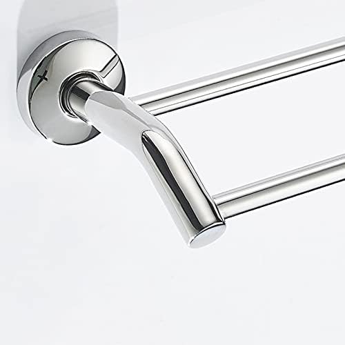 TiStm Stainless Steel Double Towel Bar 30Cm Polished Silver
