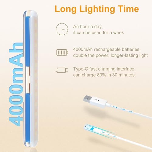 Benreom 2 Pack Rechargeable Vanity Lights for Makeup