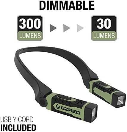 EZRED ANYWEAR Rechargeable Neck Light - Soft Green 1