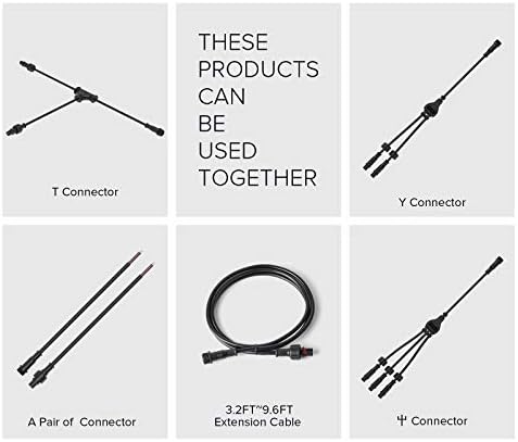 BTF-LIGHTING 5 Pin Y Splitter Connector Set