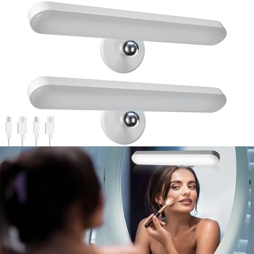 Benreom 2 Pack Rechargeable Vanity Lights for Makeup