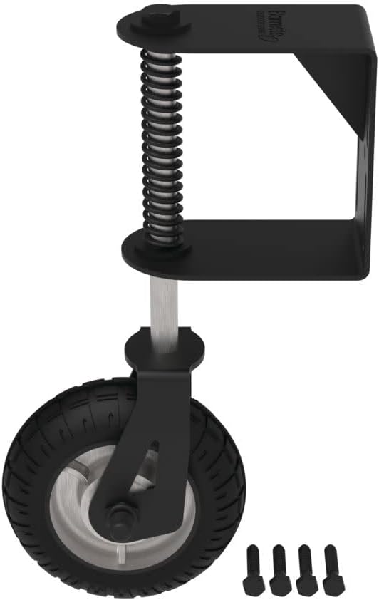 Barrette Outdoor Living 73044963 Heavy-Duty Gate Wheel Black