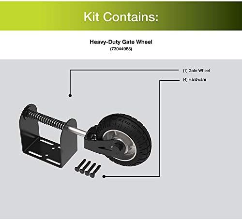 Barrette Outdoor Living 73044963 Heavy-Duty Gate Wheel Black
