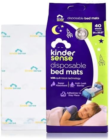 KinderSense Ultra Absorbent Bed Pads - 31 x 335 40 Count