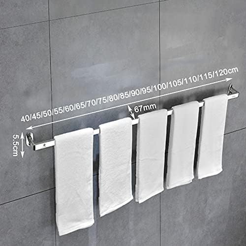 TiStm Towel Rack - 40Cm Brushed Finish Wall Mounted