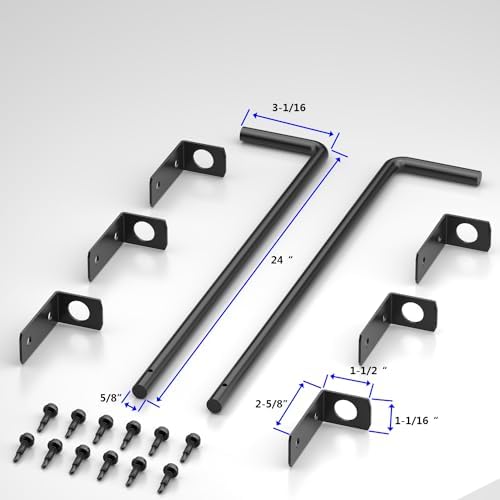 SANKEYTEW 24 Heavy Duty Cane Bolts for Gates
