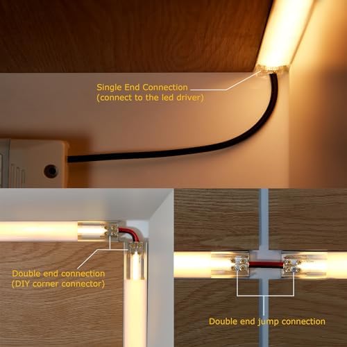 Threetwofour 10mm 2Pin LED Strip Connector 15Pac