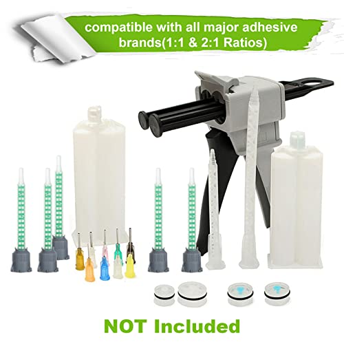 LANIAKEA 50 Pcs Epoxy Mixing Nozzle Tips 35 Inch