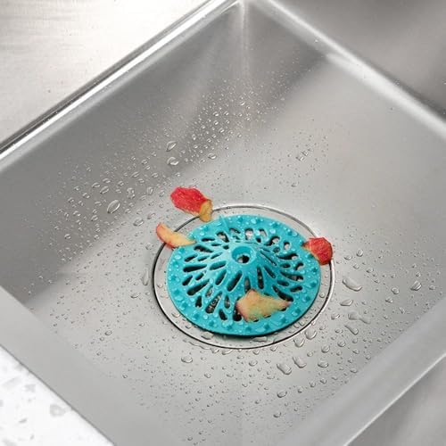 2pcs Hair Catcher Silicone Drain Stopper for Bathroom and Kitchen