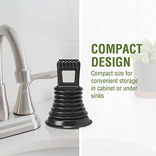 LDR 512 3420-K Mini Bellows Plunger for Kitchens and Baths