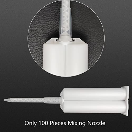 100 Pieces Epoxy Mixing Nozzle Tips for 50ml Resin Cartridges