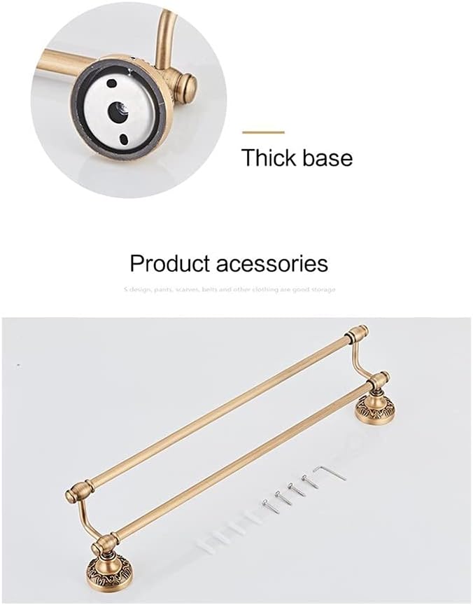 ANNBKA Towel Bar Wall Mounted Bathroom Rack