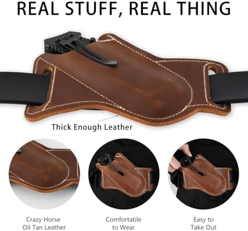 5 Inch Folding Knife Sheath for Men Belt Clip Holster