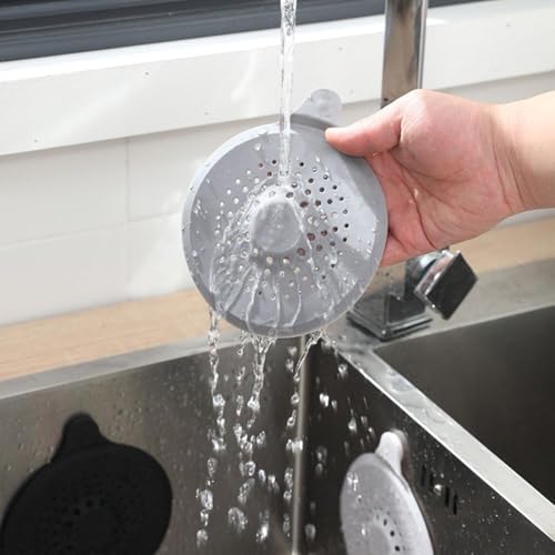 Shower Drain Hair Catcher Flexible TPR Strainer for Bathtub