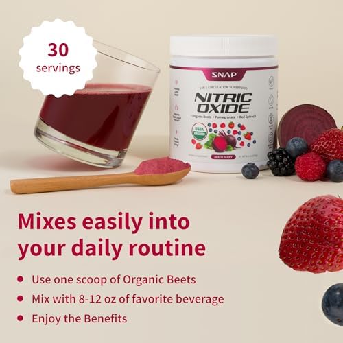 Snap Supplements Organic Beet Root Powder 250g Mixed Berry