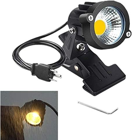 WeFoonLo 1pcs 5W LED Clip Light Outdoor Water Resistant Spotlight Lamp