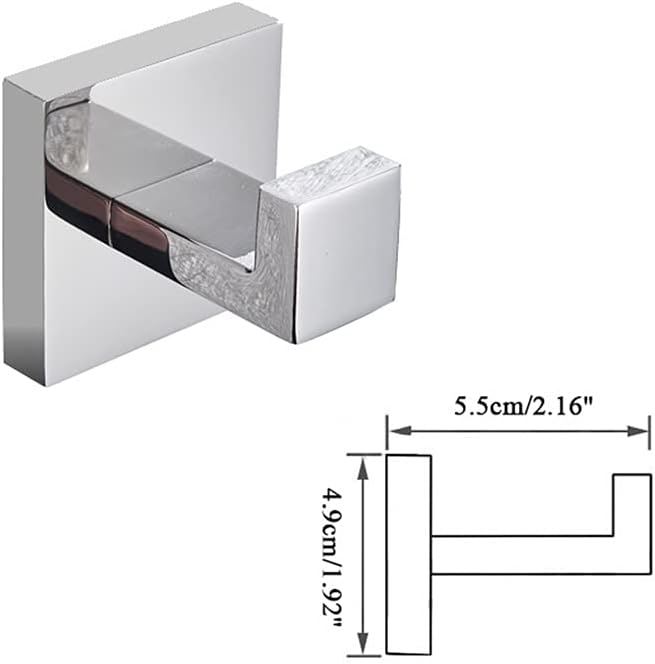ANNBKA Chrome Towel Rail Wall Mounted Towel Holder Set 1