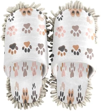 Zhirexin Colorful Cat Paws Cleaning Slippers