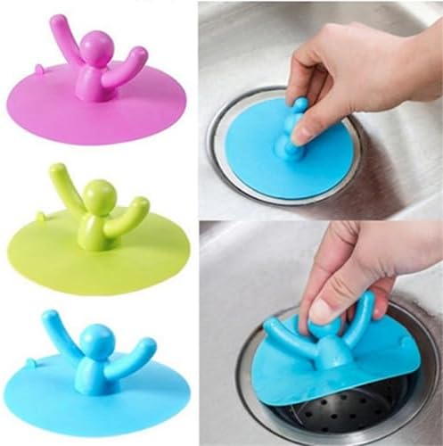Fuhiueos Shower Drain Cover Food Grade Silicone 1