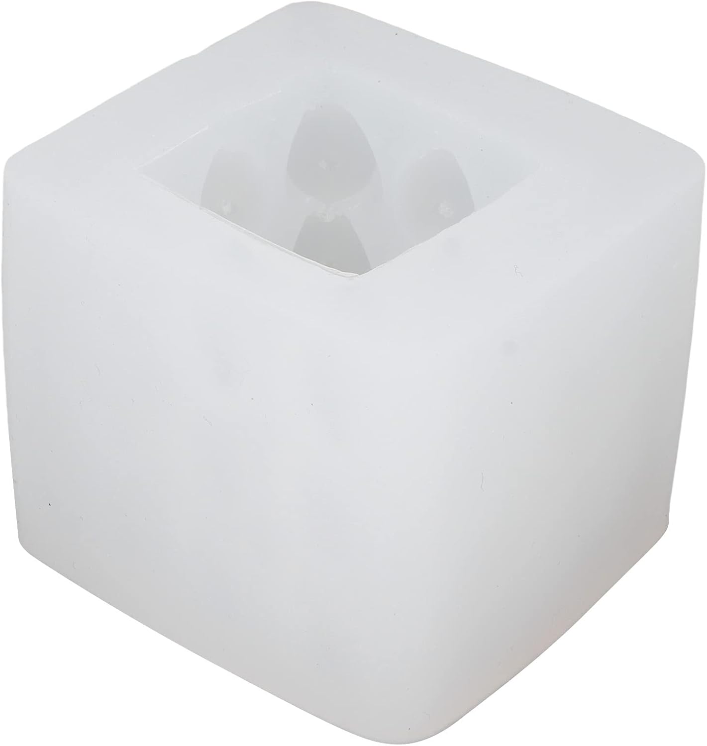 3D Heart Cube Aromatherapy Candle - Food Grade Silicone for Home Events
