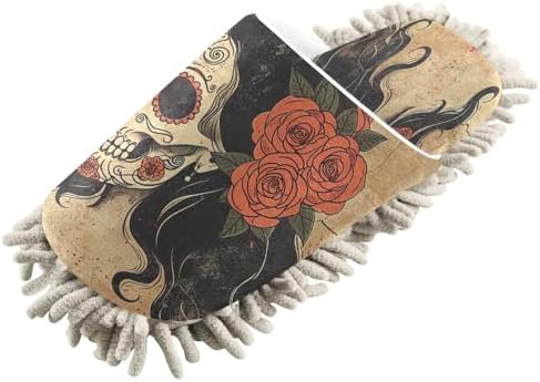 Zhirexin Rose Beauty Skeleton Cleaning Slippers