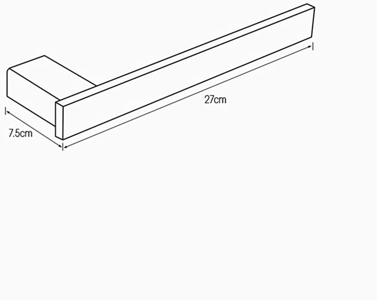Modern 304 Stainless Steel Towel Bar Holder Black