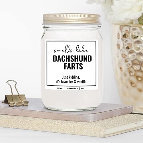 YouNique Designs Dachshund Candle 8 Oz Lavender Vanilla