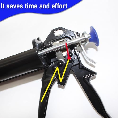 Dual Cartridge Epoxy Gun 600 mL 281 Thrust Ratio