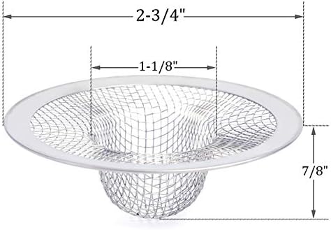 Kingrol 50 Pack Stainless Steel Sink Strainer 2-34 Inch