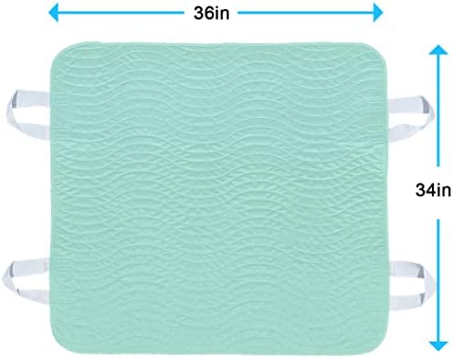 2 Pack Reusable Incontinence Bed Pads with Handles 36x34 Inch