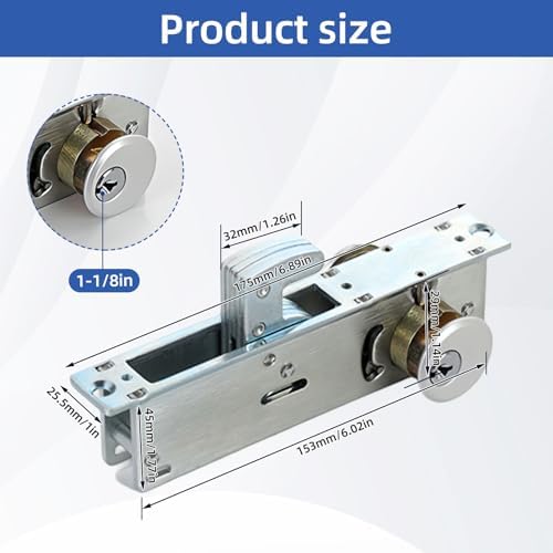 TTSITG Storefront Mortise Hook Deadbolt Lock