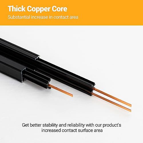 VANoopee 10FT H Track Lighting Rails Kit Black