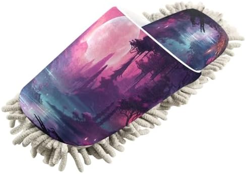 Zhirexin Dark Jungle Cleaning Slippers with Microfiber Mop
