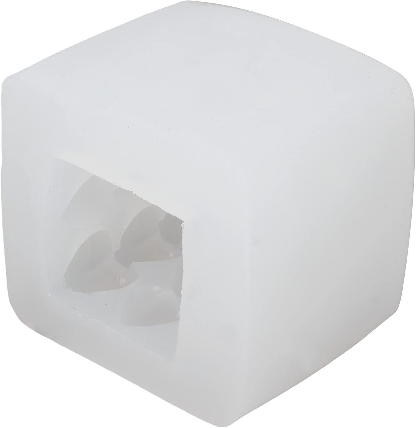 3D Heart Cube Aromatherapy Candle - Food Grade Silicone for Home Events