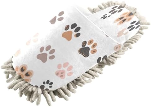 Zhirexin Colorful Cat Paws Cleaning Slippers