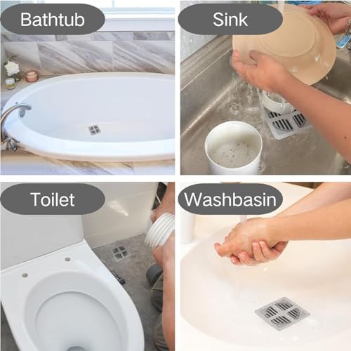 30PCS Jorakie Square Hair Catcher for Bath Kitchen