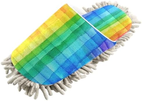 Zhirexin Colorful Stripes Cleaning Slippers