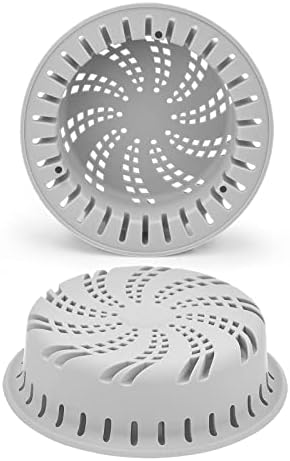 VOHCTO Silicone Drain Hair Catcher for Pop Up and Regular Drains Gray