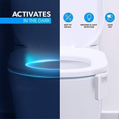 Chunace Toilet Bowl Night Light with Motion Sensor 1
