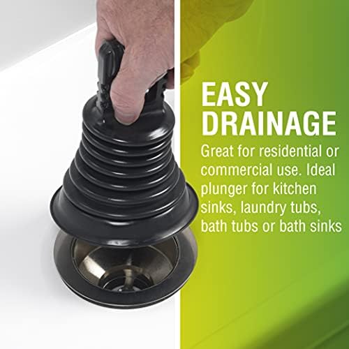 LDR 512 3420-K Mini Bellows Plunger for Kitchens and Baths