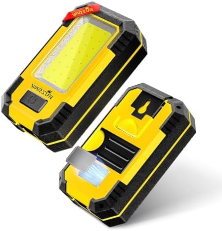 WARSUN Rechargeable LED Work Light 1200LM Bright Yellow