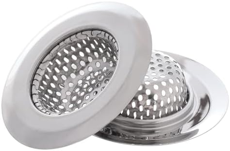 hoyuwak 2 PCS Bathtub Drain Strainer with Mirror Design