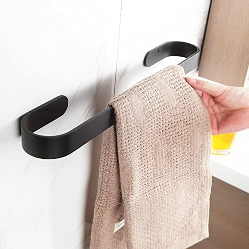 Black Stainless Steel Towel Bar Rails 30cm-80cm Wall Mount
